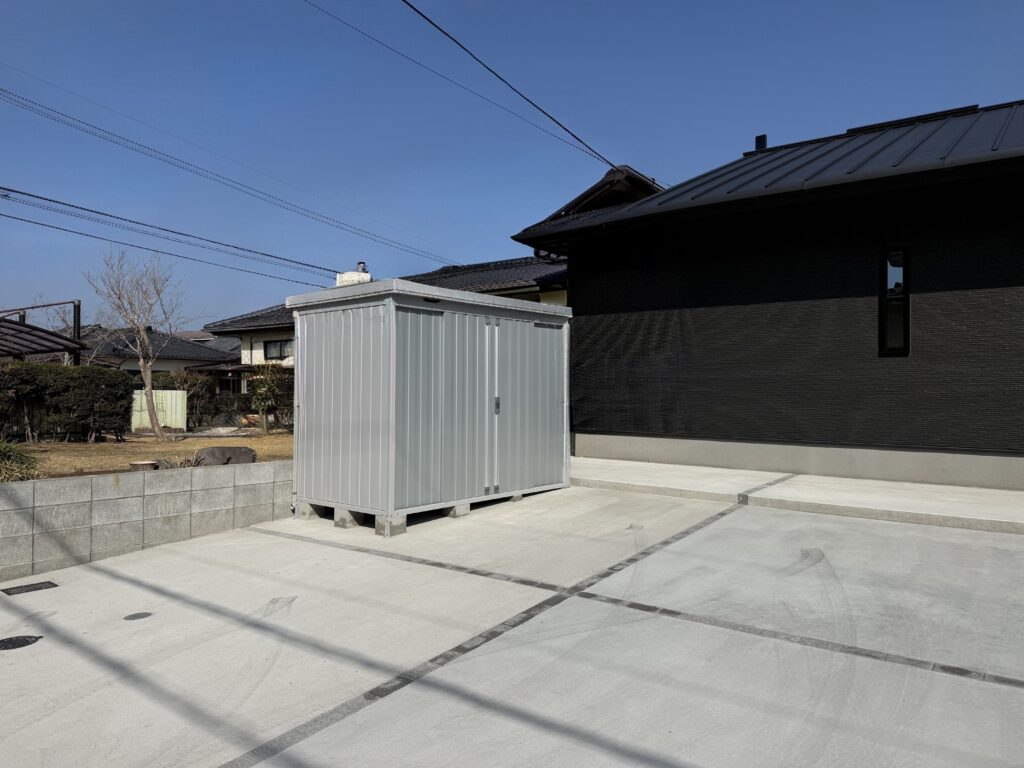 イナバ物置施工後